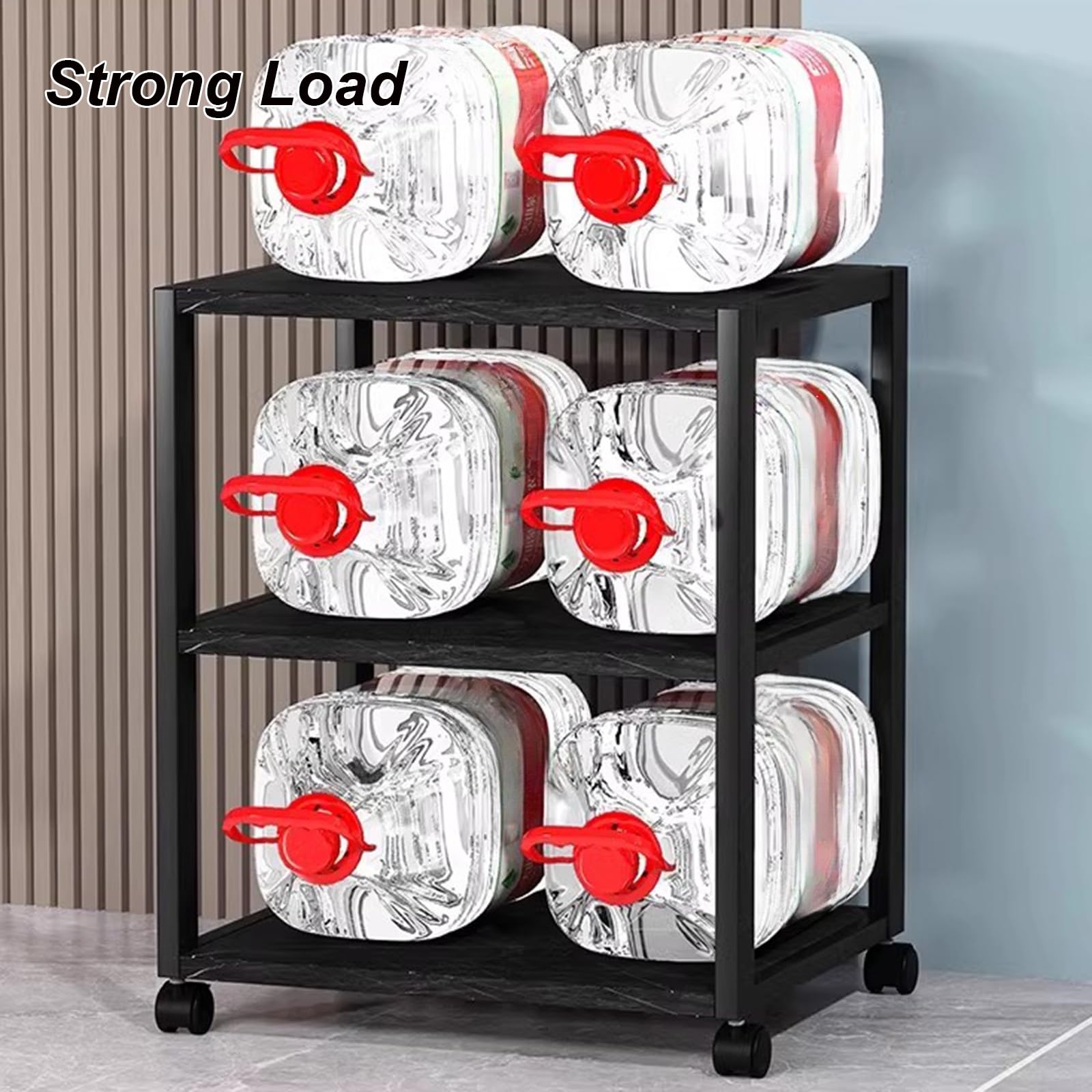 Mobile Porta Console con rotelle, Mobile AV Adatto a Piccoli Angoli, Centro di intrattenimento per Videogiochi, Adatto per Lettori Dvd, mobiletto (50x40x109 cm)