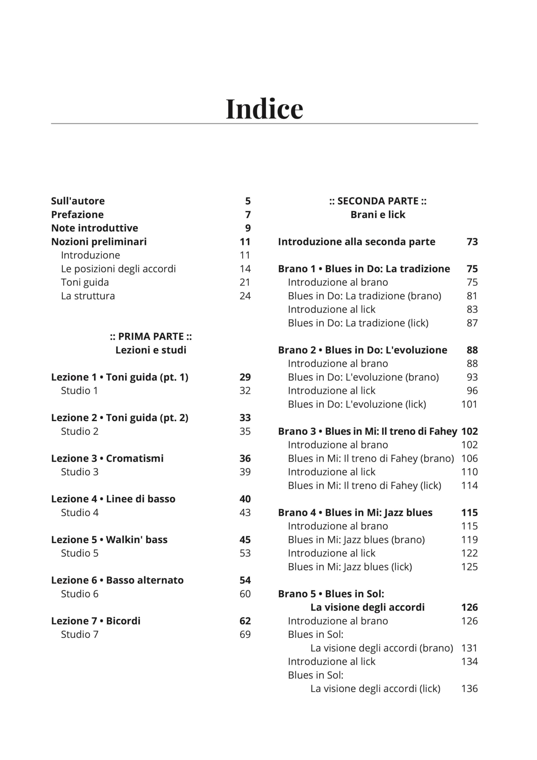 Blues Acustico: 10 Studi - 10 Lick: Metodo progressivo per chitarra fingerstyle