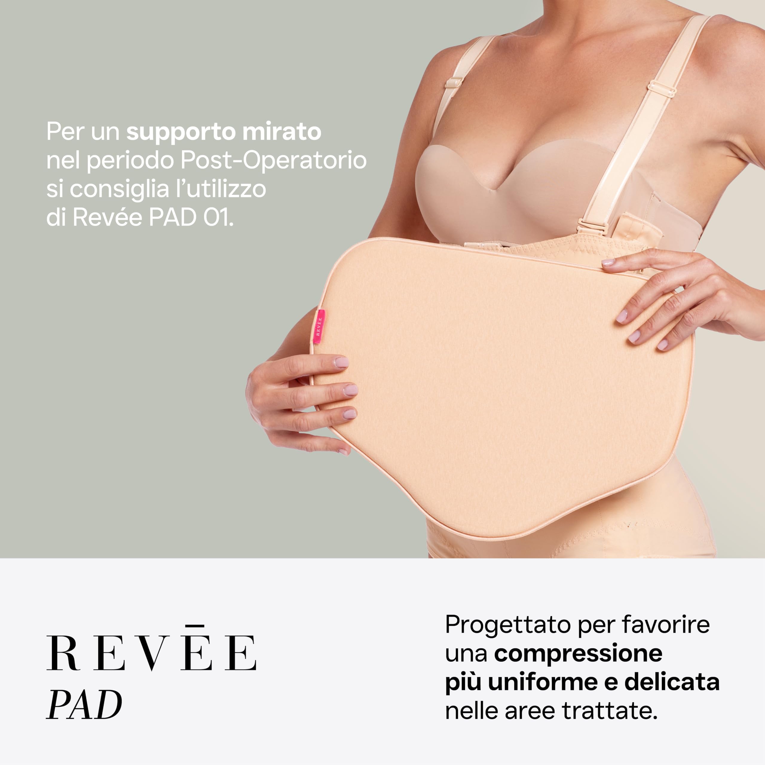 REVÉE Guaina Compressiva Post-operatoria - Liposuzione ai Fianchi - Addominoplastica, Torsoplastica, Lipofilling, Parto Cesareo - Guaina Post-Liposuzione, Fascia Addominale Donna Post-Parto