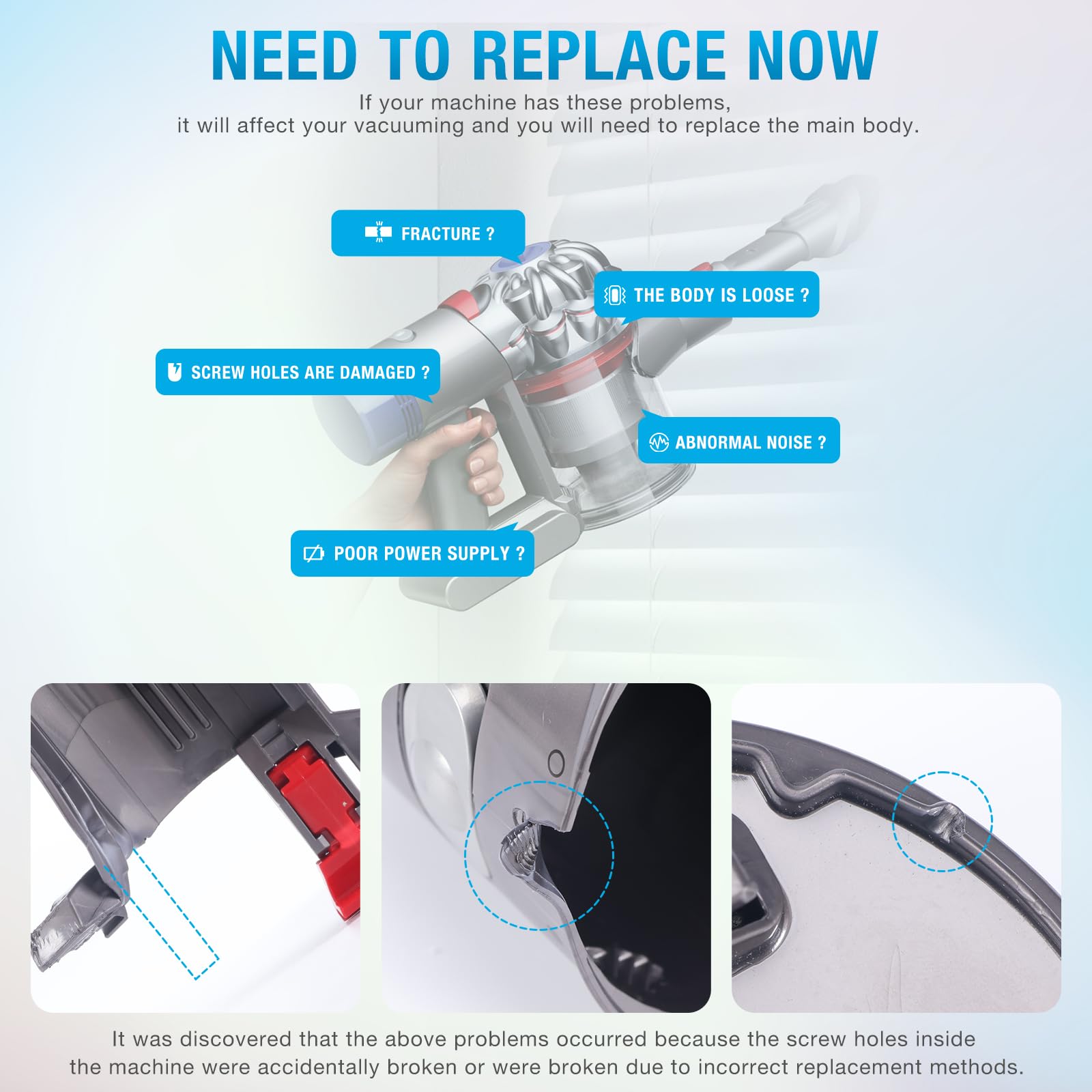 Amazon.com: Main Body Assembly Housing Compatible with Dyson V7