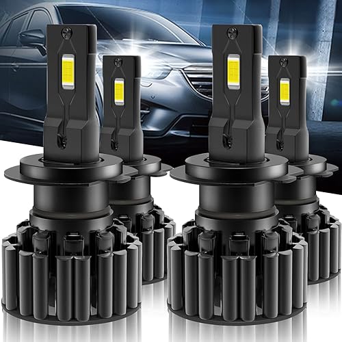 Compatible con Hyundai Sonata 2011-2014 bombillas LED para faros delanteros 500 de brillo H7 de haz alto combo de haz bajo H7 fácil instalación