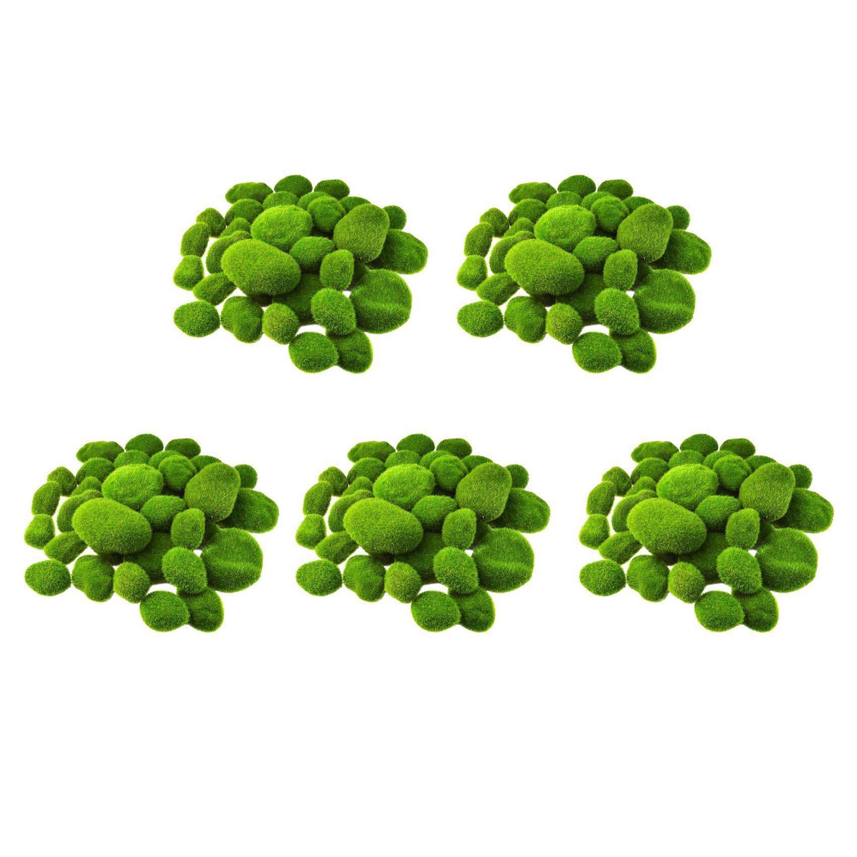 Musgo Artificial en Piedras Decorativas Falsas para Manualidades y Decoración de Macetas