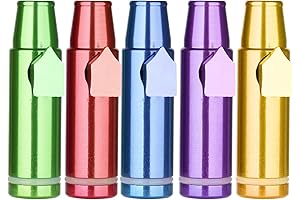5pcs Leak-Proof Metal Vials for Discreet Storage (Coke Vials)