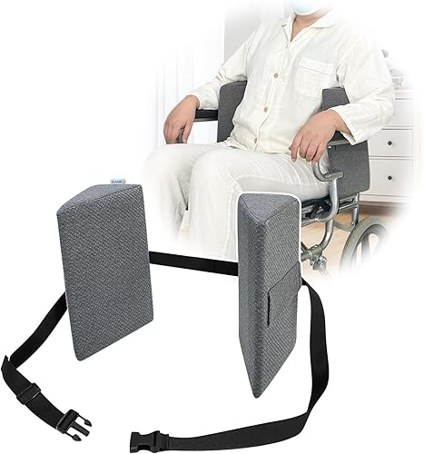 KAAMOS Cojines de apoyo lateral para silla de ruedas, soporte lateral para silla de ruedas, cojín de cuña de soporte lateral para personas mayores,