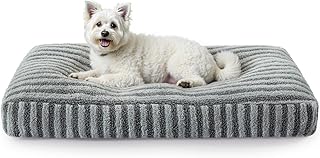 Pawk Hundebett Kleine Hunde, Hundekissen Waschbar Abnehmbar, Hundekorb Flauschig Atmungsaktiv, Hundematte rutschfest, 58x46x8cm product image