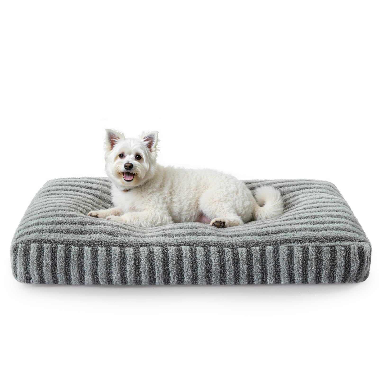 Pawk Small Dog Bed Washable, Fluffy Plush Faux Fur Dog Cat Bed