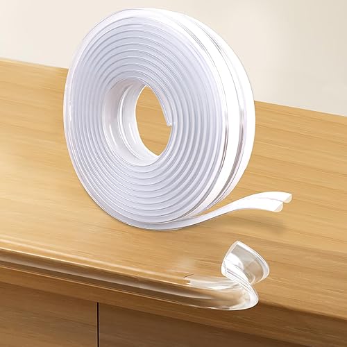 Protector de bordes a prueba de bebés de 10 pies, esquinas y bordes a prueba de bebés, protectores de esquinas para muebles, protectores de esquinas