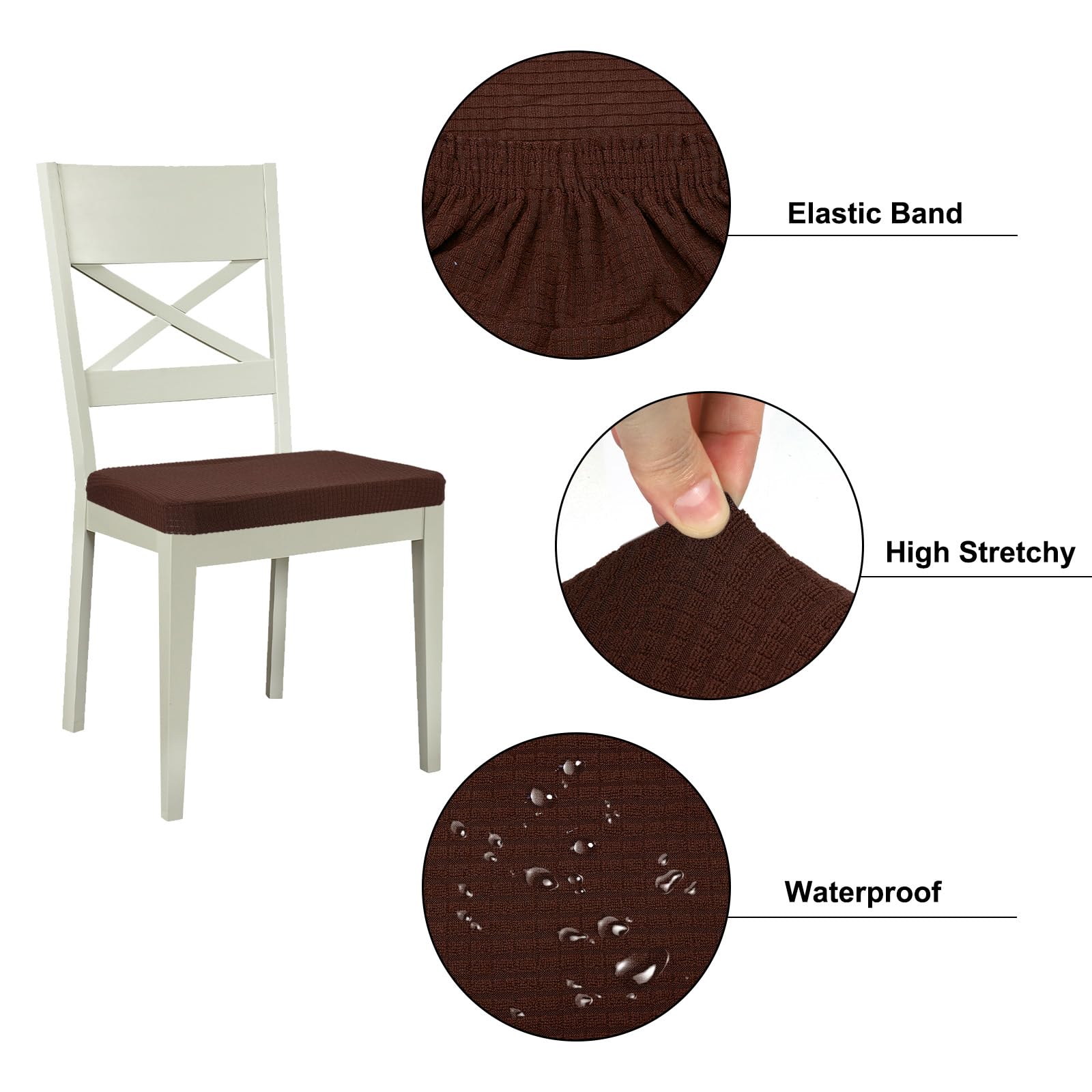 PATIKIL Chair Seat Covers Rectangle - Image 3