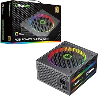 GameMax 1050W Pro Modular 80 Plus Gold Power Supply With 14cm ARGB Fan