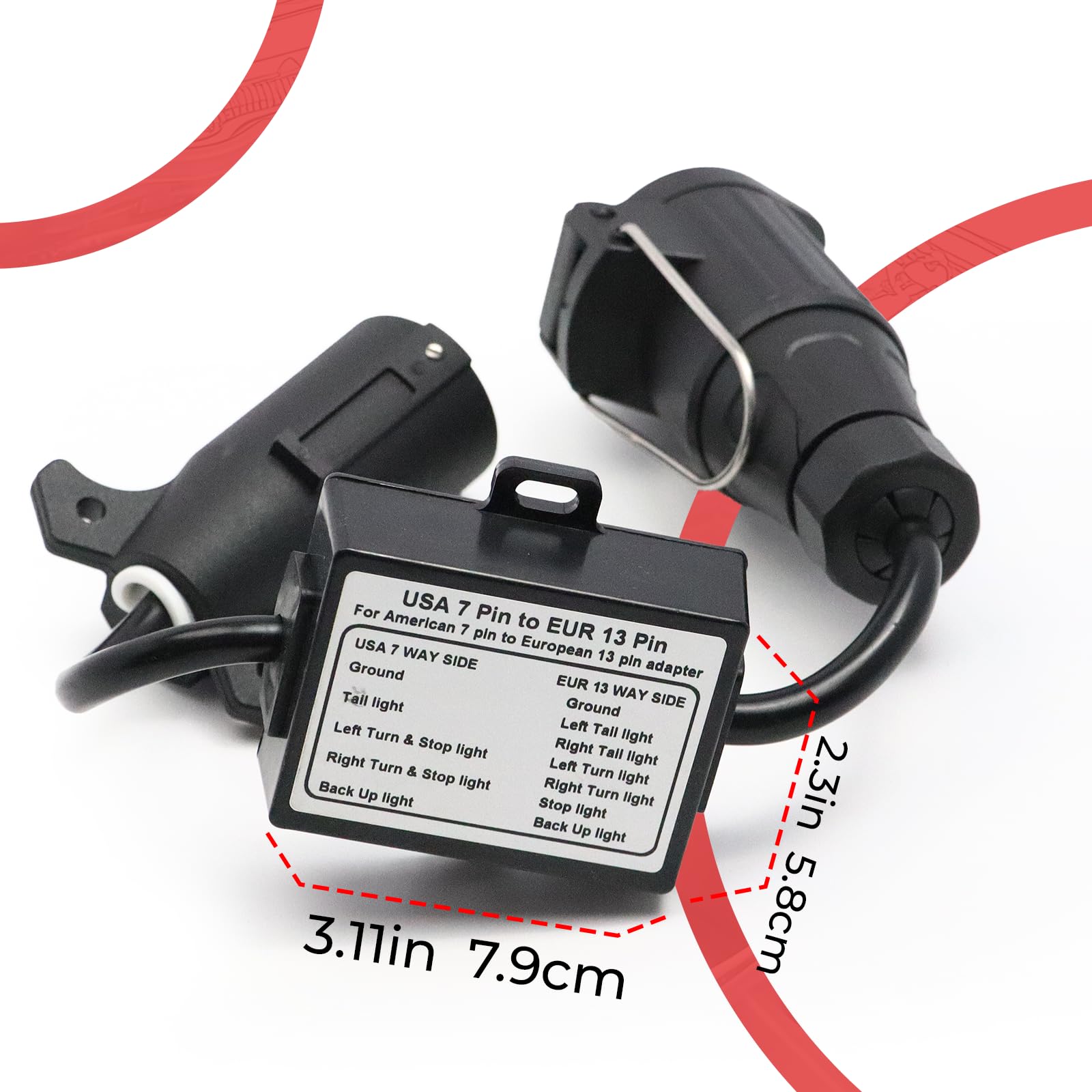 Conector de remolque para coche y camión
