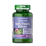 Puritan's Milk Thistle 4:1 Extract 1000mg 180 Softgels (Silymarin) Liver Health