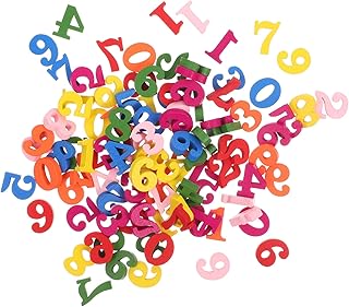 TOYANDONA 200 Peças Números De Cores Quebra-Cabeças De Madeira Para Crianças Brinquedos De Madeira Para Crianças Conjunto De Jogos Infantis 0-9 Números Adesivo De Número De Madeira