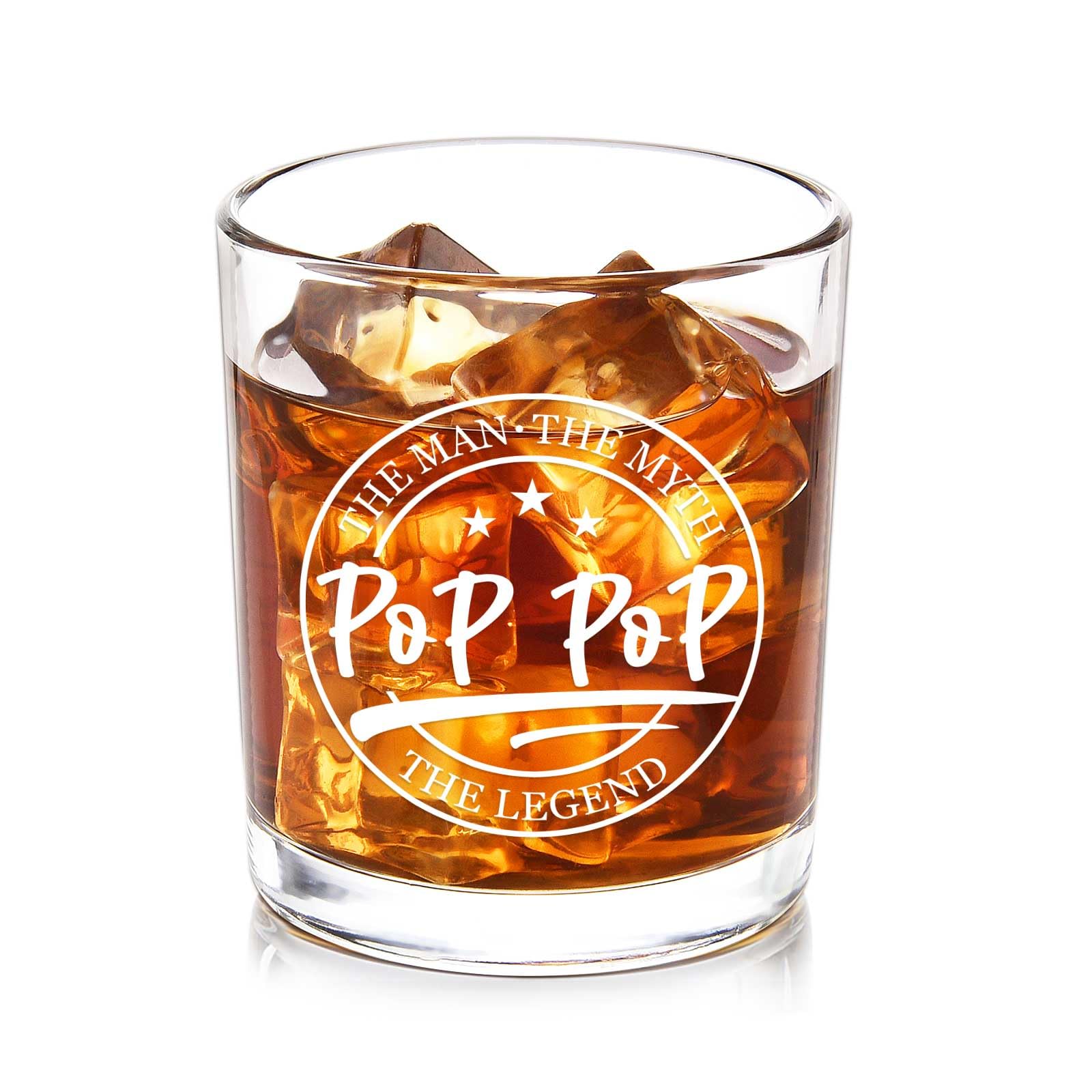 Verre à whisky Futtumy The Man The Myth The Legend pour cadeau de fête des pères