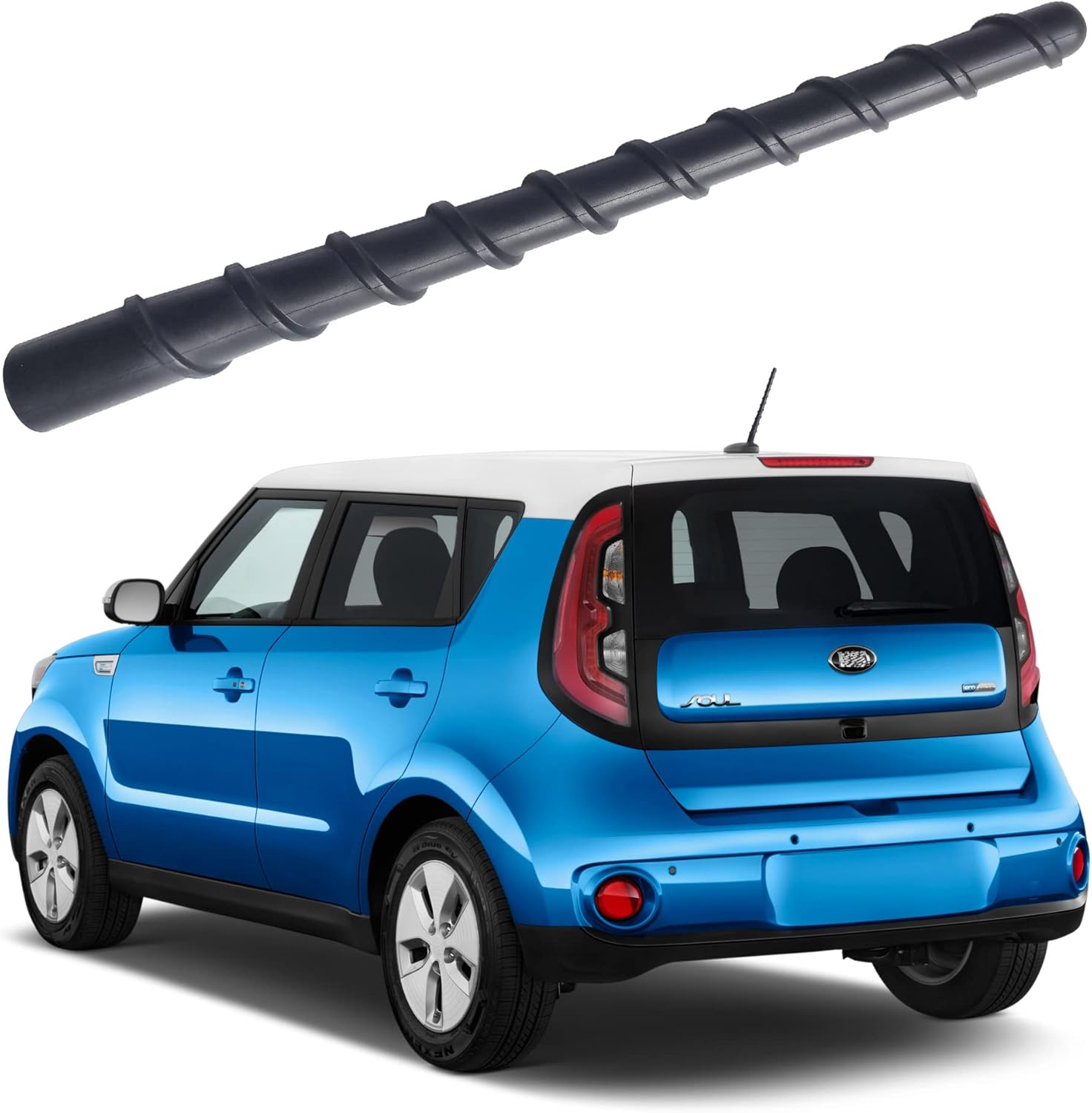 7 Inch Flexible Spiral Rubber Antenna for Kia Soul (2009