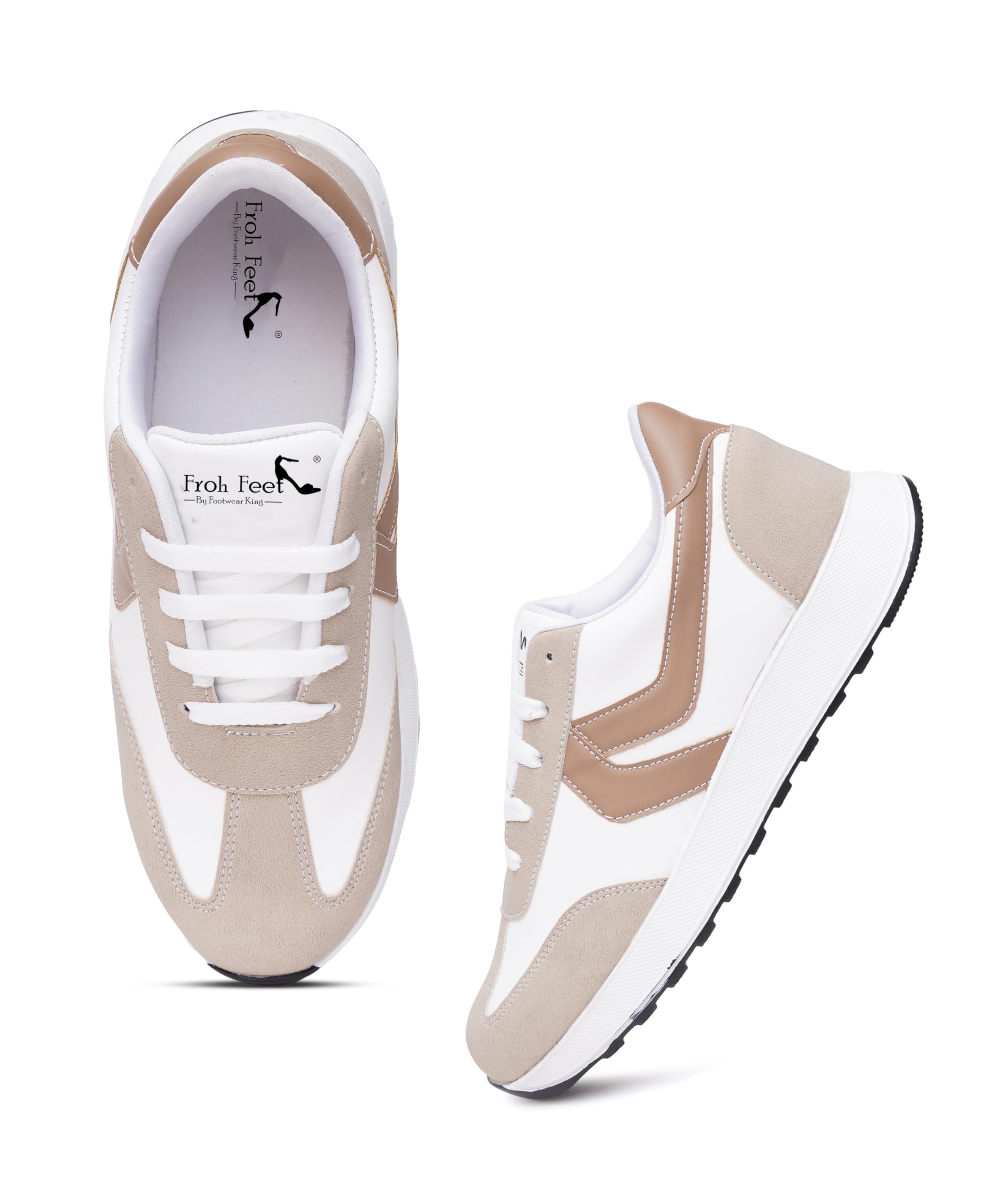 Froh Feet Stylish Lightweight Lace-Up Sneakers Featuring Enhanced Comfort and Durable All-Day Support Sole Design-image-12
