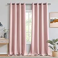 Vista 125 de MIULEE Cortinas opacas para dormitorio o sala de estar, juego de 2 paneles de cortina para ventana con aislamiento térmico y bloqueo de luz