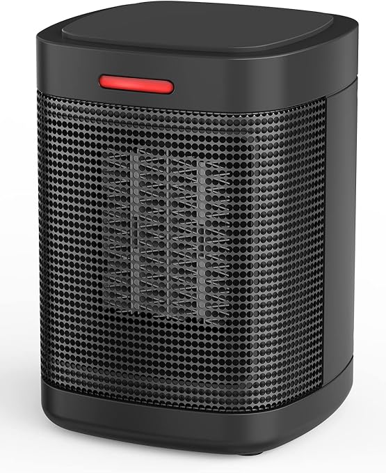 Small Space Heater Electric Ceramic Heater, 500W Mini