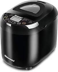Elite Gourmet EBM-8103B Maxi-Matic Automatic Digital Programmable Bread Maker, 3 Loaf Sizes, 19 Menu Functions, Bake Fresh Bread, Black