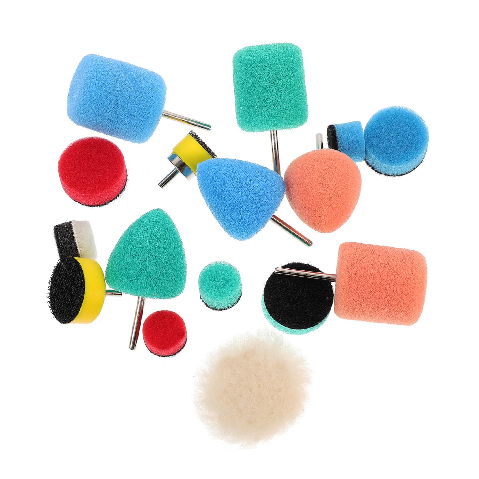 Gatuida 4 Juegos Esponja De Pulido Kit De Espuma Para Neumáticos Plato De Esponja Pulidoras Coches Maquina De Pulir Coches Rueda De Pulido Del Coche Equipo Pulidor De Vehiculos 16 Uds * 4