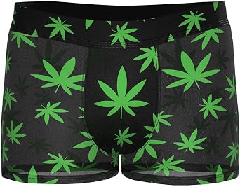Male Power 145-294 Hazy Dayz Pouch Short Color Pot Leaf Size XL