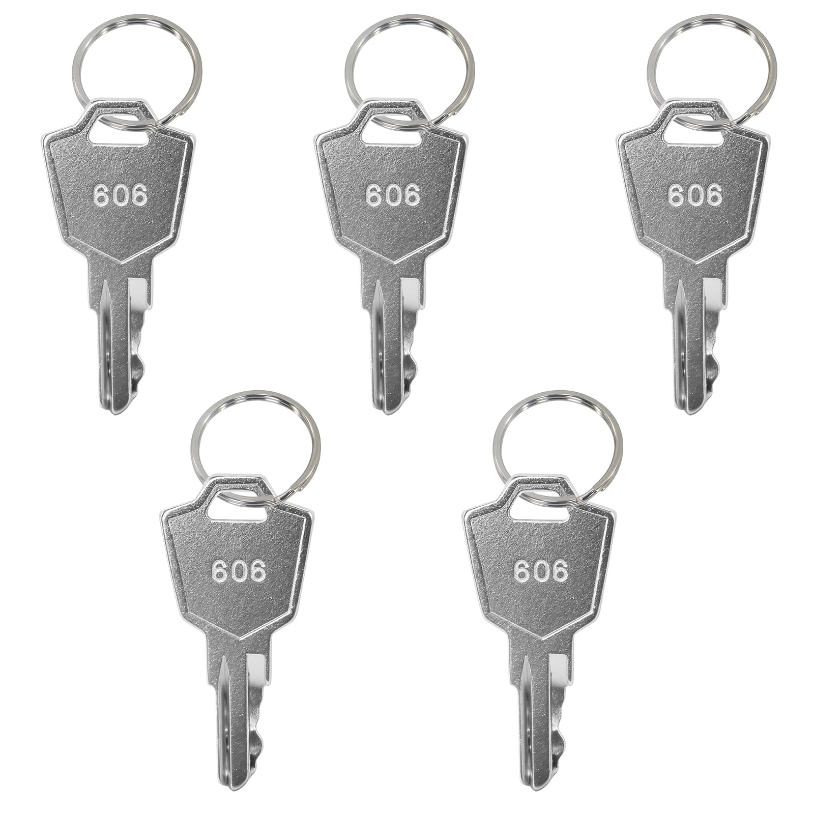 5-Pack 606 Ignition Keys with Rings Compatible with Rascal Liteway