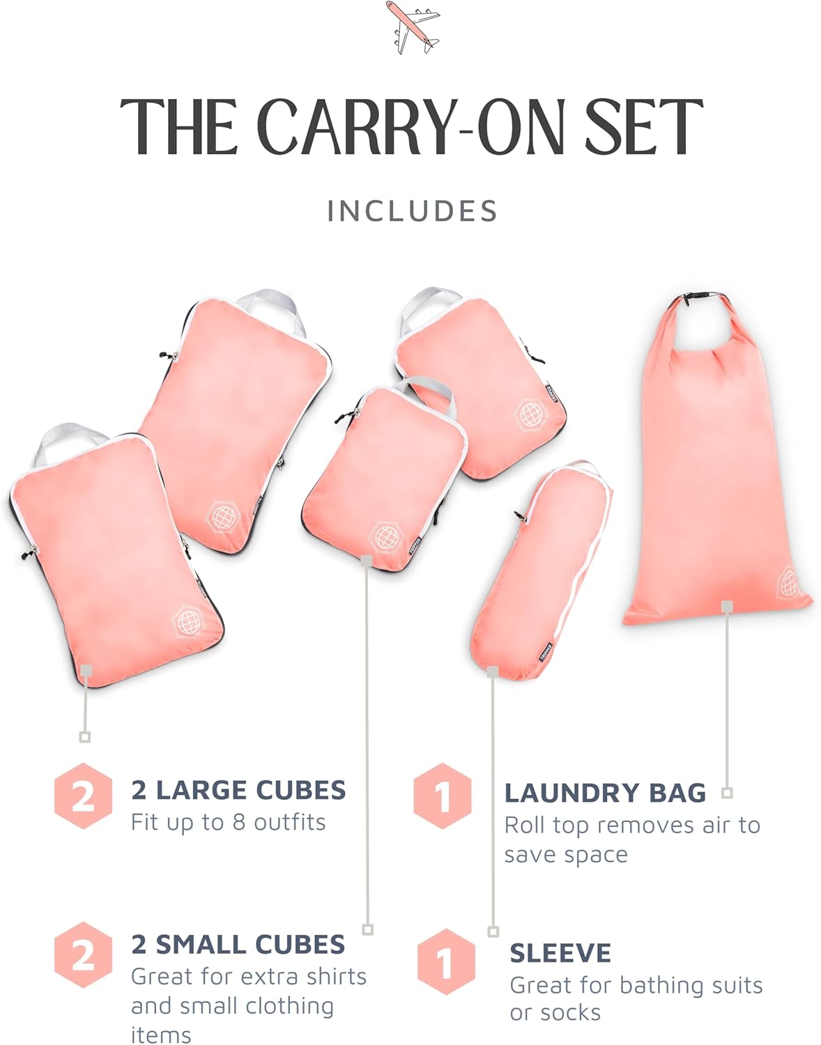 Compression Packing Cubes Set for Travel - Lightweight, Durable Clothes Organizer for Carry-On Luggage and Suitcases by TRIPPED Travel Gear - Image 5