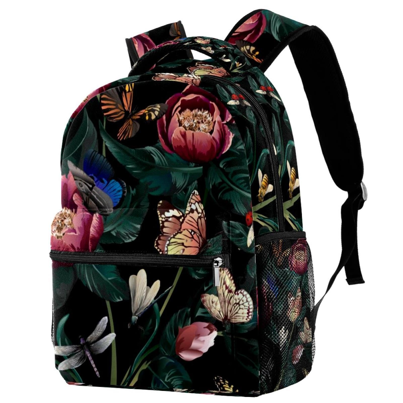 Sac à dos classique à fleurs ergonomique pour soulager le dos - 7