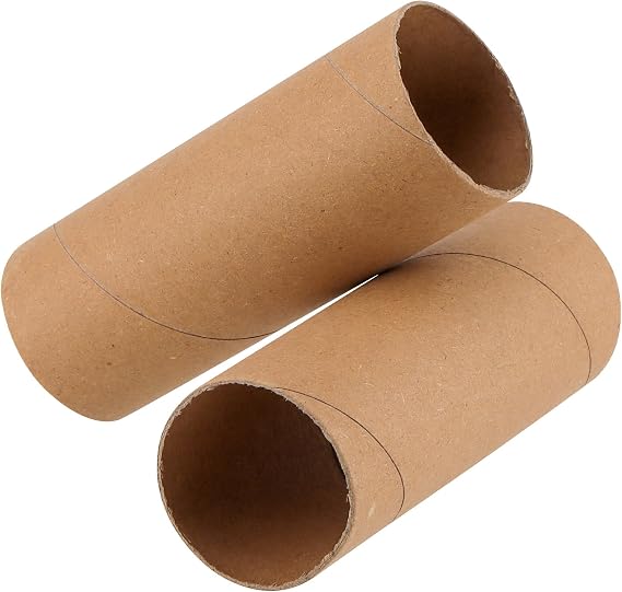 40PCS Cardboard Tubes Bulk,10 x 4cm Brown Kraft Paper Tubes,1.5 x 4 inch Hollow Cardboard Tubes for Craft DIY Art Handmade Projects