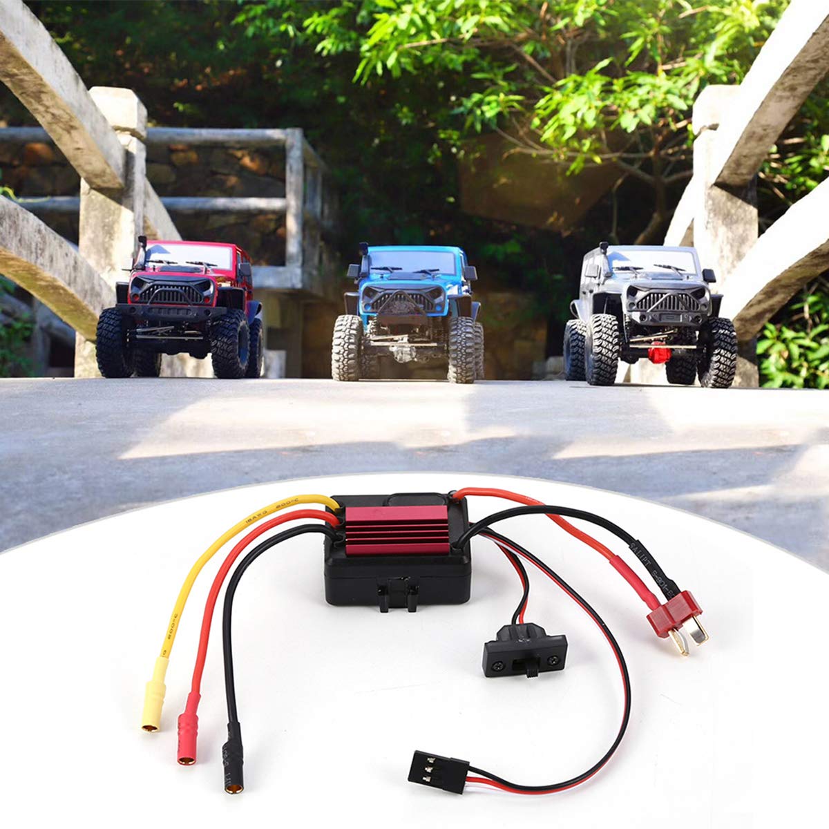 SunshineFace 35A Esc Impermeabile Regolatore di Velocità Sensorless Brushless per Auto 1/16 1/18 1/20 Rc