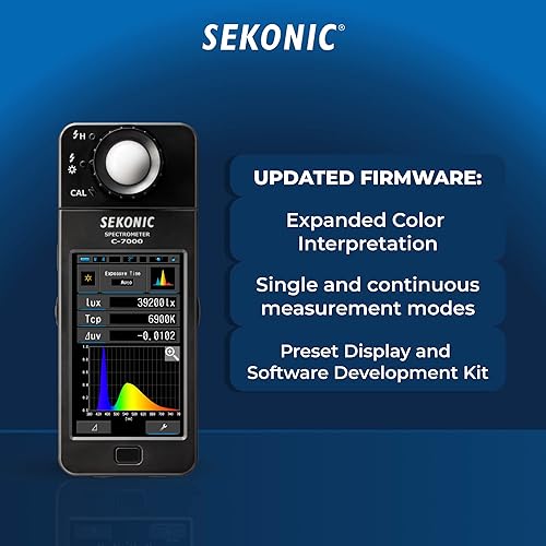 Vista 16 de Sekonic Kit de analizador de espectro de espectrómetro C-7000 - Herramienta portátil portátil para control de color de precisión e interpretación