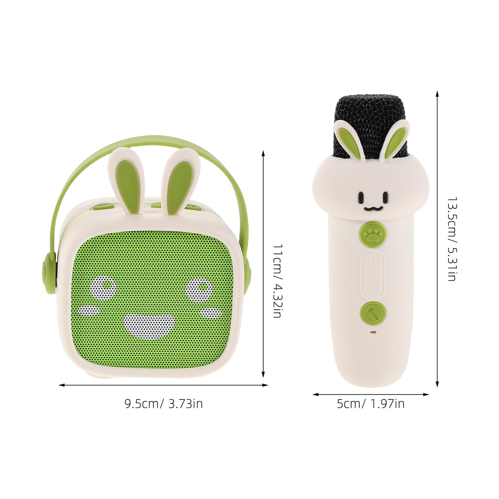 Altavoz Inalámbrico Portátil Mini Karaoke con Micrófono para Fiestas Infantiles y Contar Cuentos para Dormir Reproductor de Música Compacto