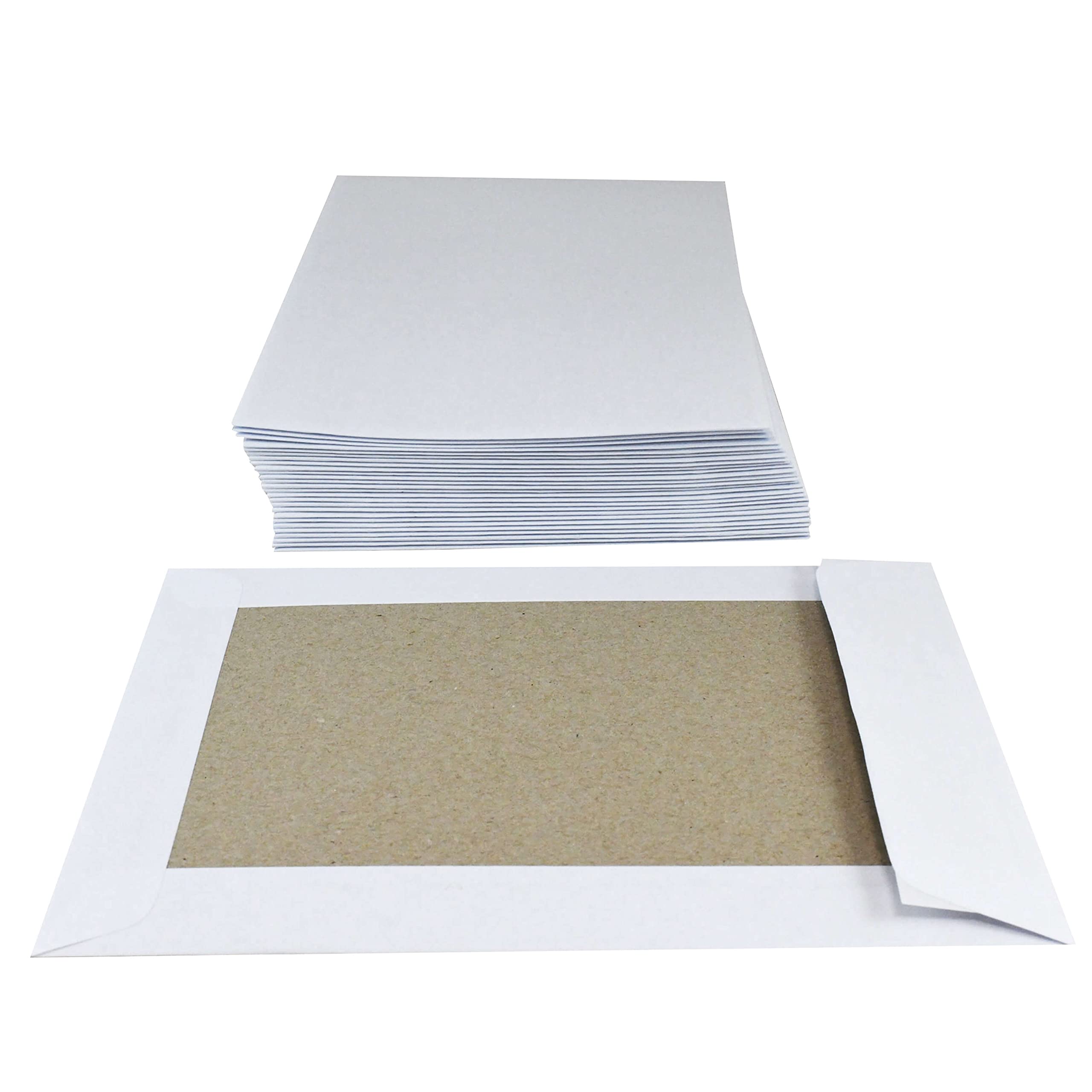 Papprückwandtaschen Versandtaschen C5 162x229mm weiß 250 Stück - Div. Formate B5 C5 weiß oder braun ohne Fenster