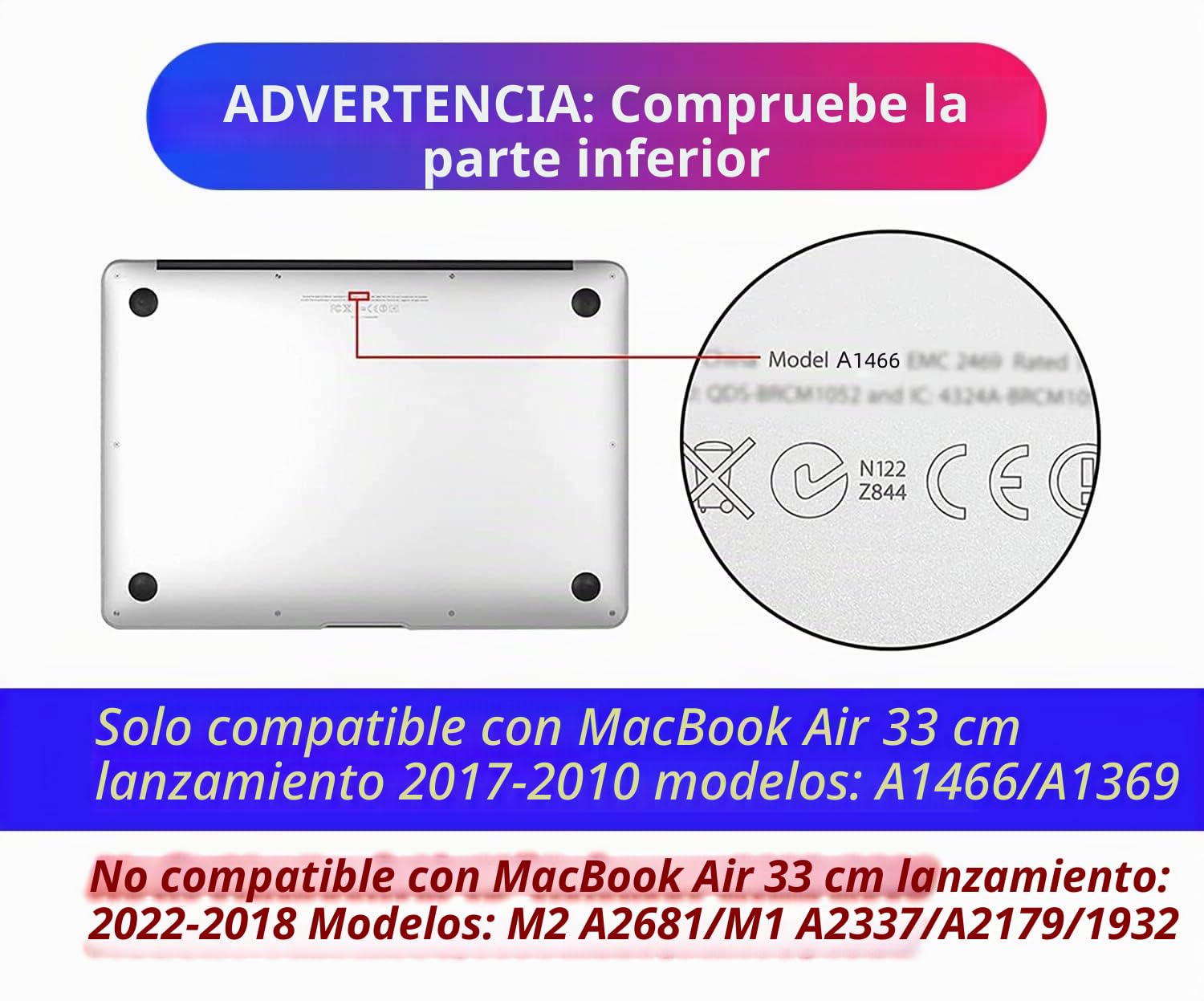 Funda Compatible con MacBook Air 13 Pulgadas 2017-2010 Release A1466/A1369,Carcasa Rígida Protector de Plástico Cubierta & EU Teclado Cubierta & Pantalla Protecto,Bombillas Creativas