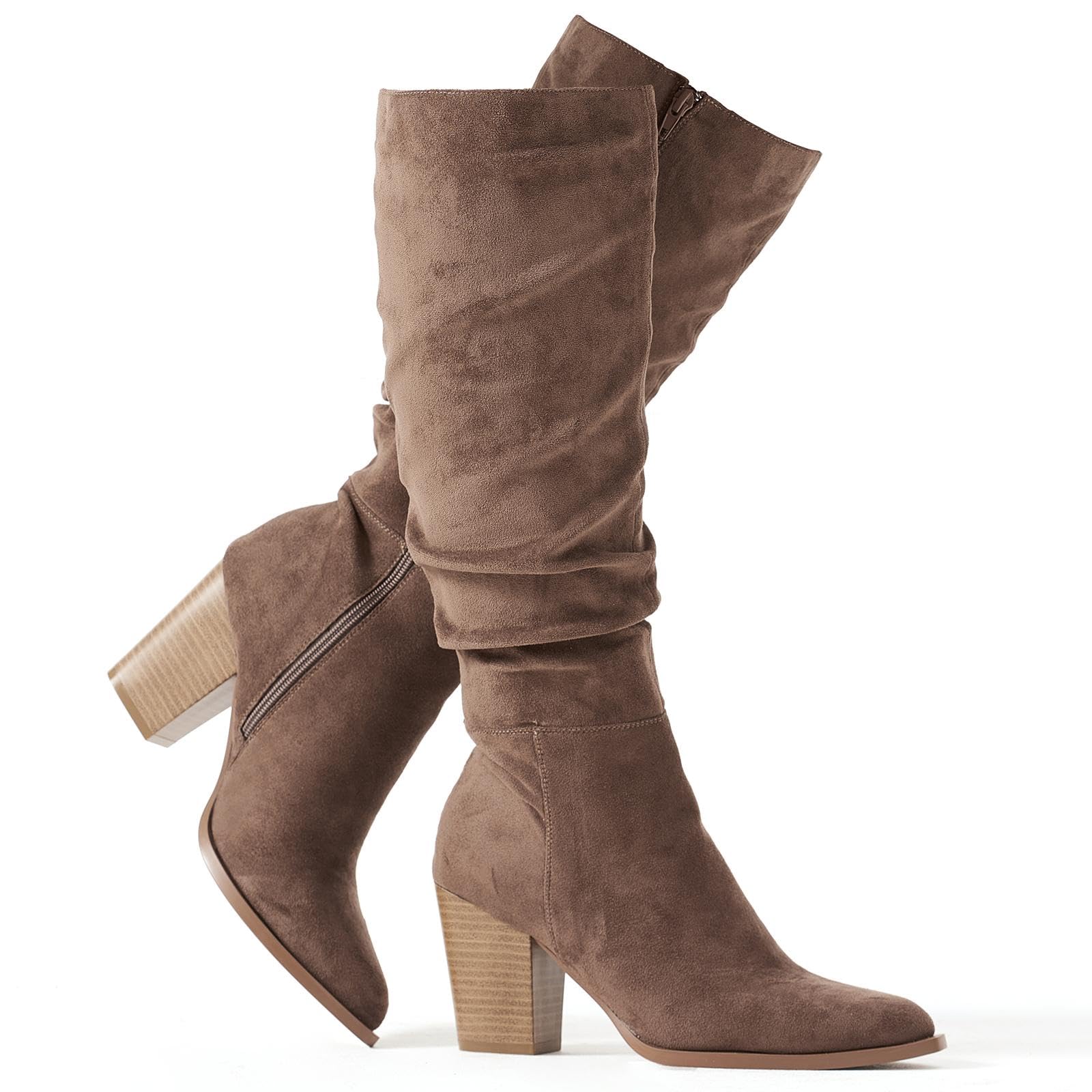 Putu Pointed Toe Knee High Boots