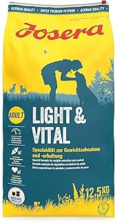 JOSERA Light & Vital (1 x 12.5 kg) | Adult | Premium Dry Food for Adult Dogs | Poultry & Pea | Low Fat and Lots of Protein for Weight Control | Wheat Free | Dog Food | Pack of 1 product image