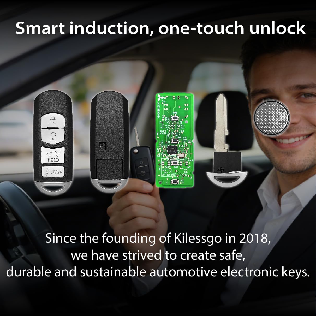 Fits for Mazda 3 6 Miata MX-5 2016 2017 2018 2019 Key Fob WAZSKE13D01 WAZSKE13D02 315MHz 4 Buttons