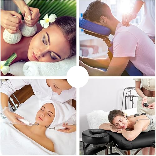 Miniatura 36 de Mesa de masaje universal, cuna y cojín de cara, silla de masaje ajustable, reposacabezas y almohada facial, plataforma de masaje, cojín para Cuna