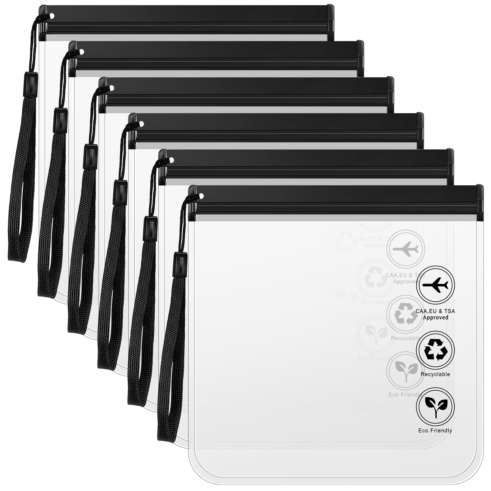 Auslaufsichere Flughafensicherheit Durchsichtiger Kulturbeutel