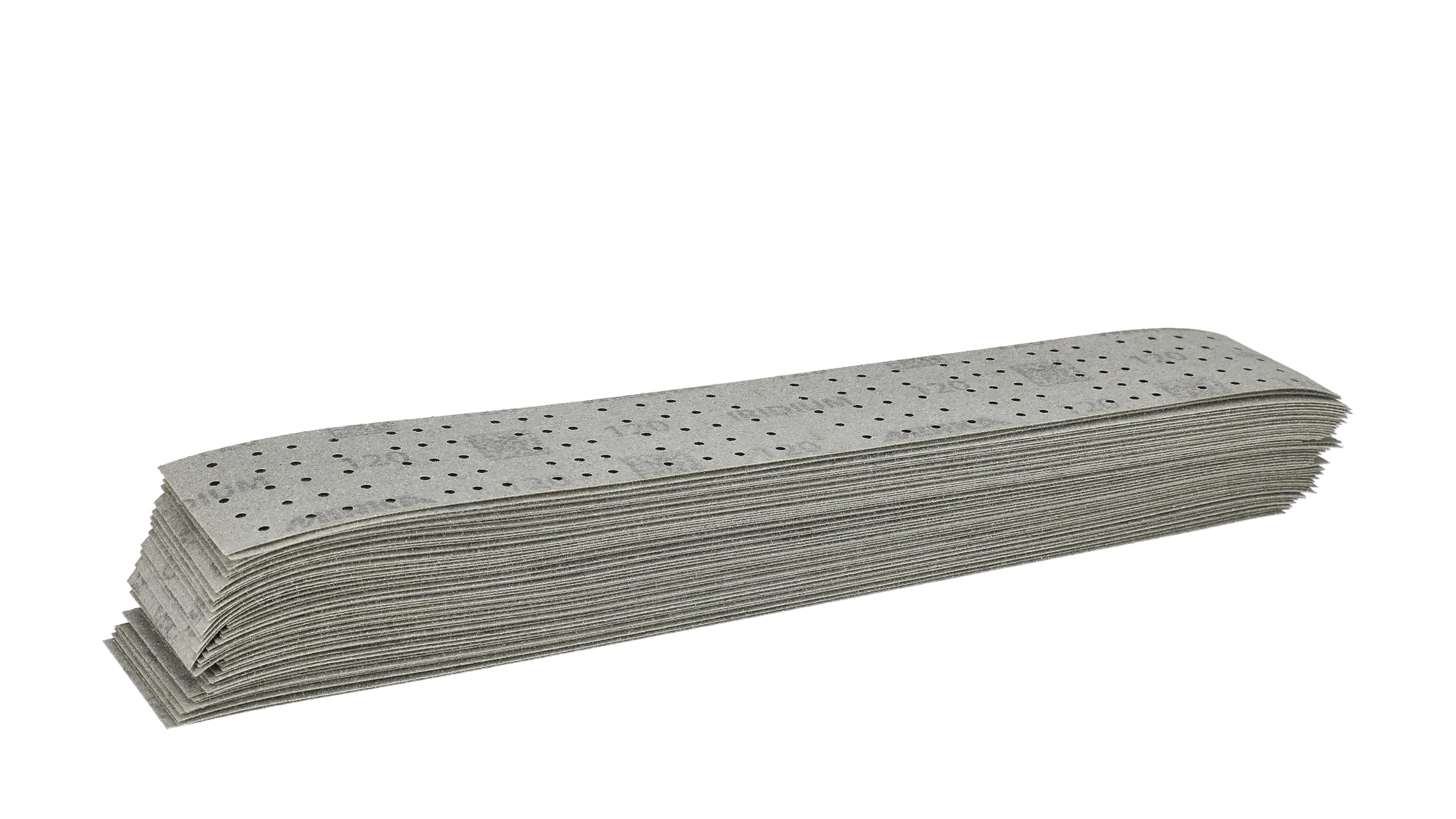 Mirka Papel de lija Iridium 70x400 mm 140 agujeros grano 120 | Perforado en el centro para mejor extracción de polvo cierre adhesivo para fácil fijación ideal para madera y acero