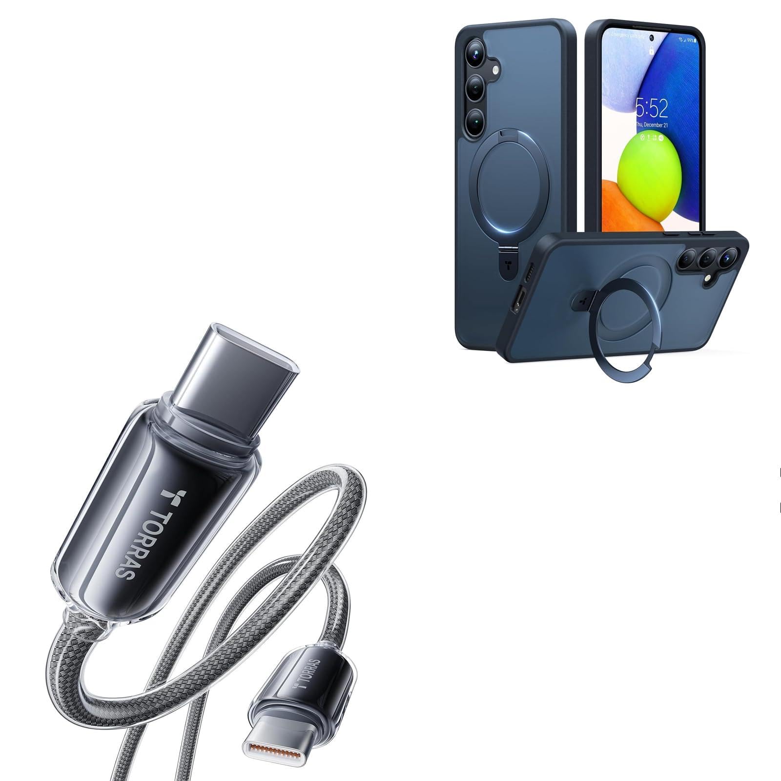 TORRAS S24 Plus Case with USB C Cable