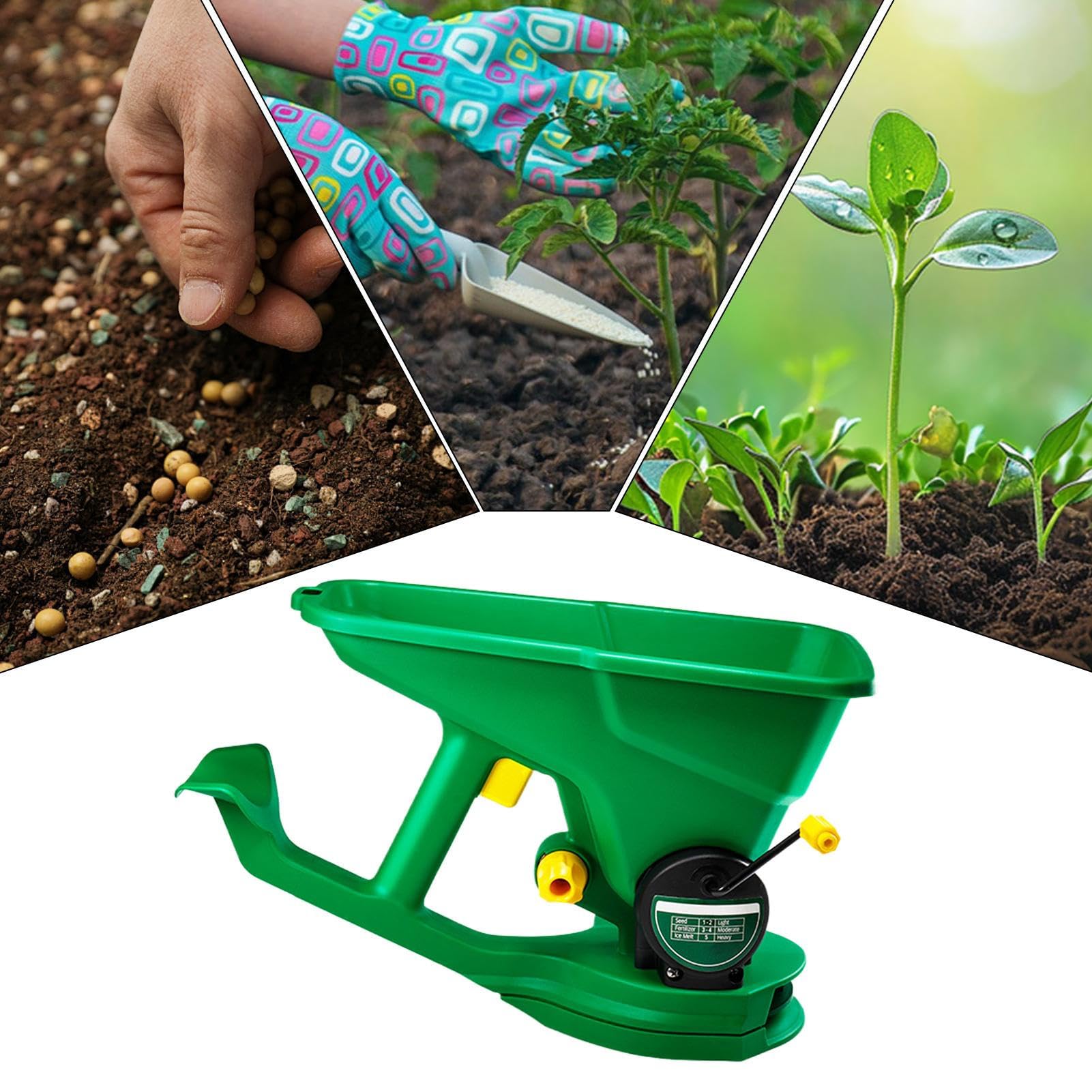 Spargitore per fertilizzanti a Mano in ABS, seminatrice per Agricoltura