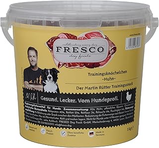 FRESCO Dog Martin Rütter Trainingsknöchelchen Huhn 1kg | getreidefreie & zuckerfreie Hundeleckerlies| 100% frische & natürliche Zutaten | für Belohnung, Training und als Snack product image