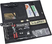 Vista 1 de WYNEX Organizador de visera solar para automóvil con panel Molle plegable de doble cara, almacenamiento de visera solar automática para artículos