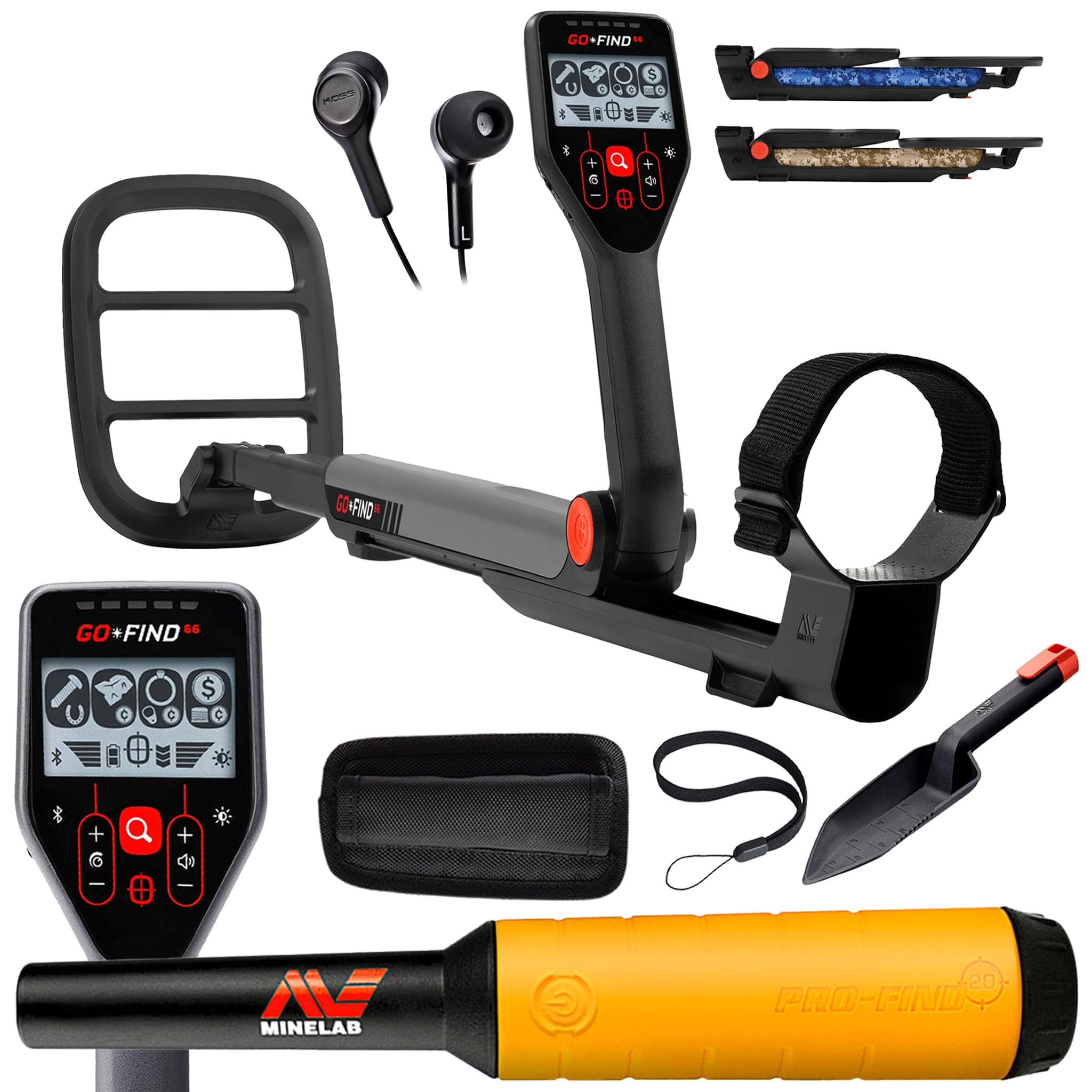 GO-FIND 66 Metal Detector with PRO-FIND 20 Pinpointer & Holster