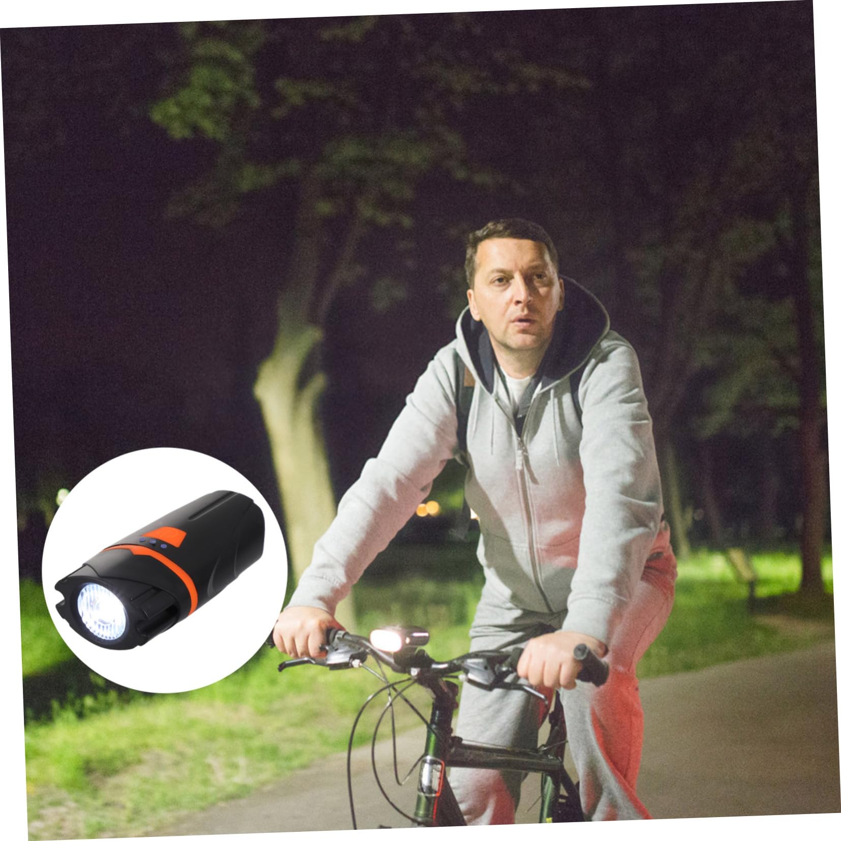 BESPORTBLE 2pezzi Lampada Frontale per Bicicletta USB Ricaricabile e Facile da Installare Accessorio di Sicurezza per Ciclismo Notturno e Condizioni Meteorologiche Avverse