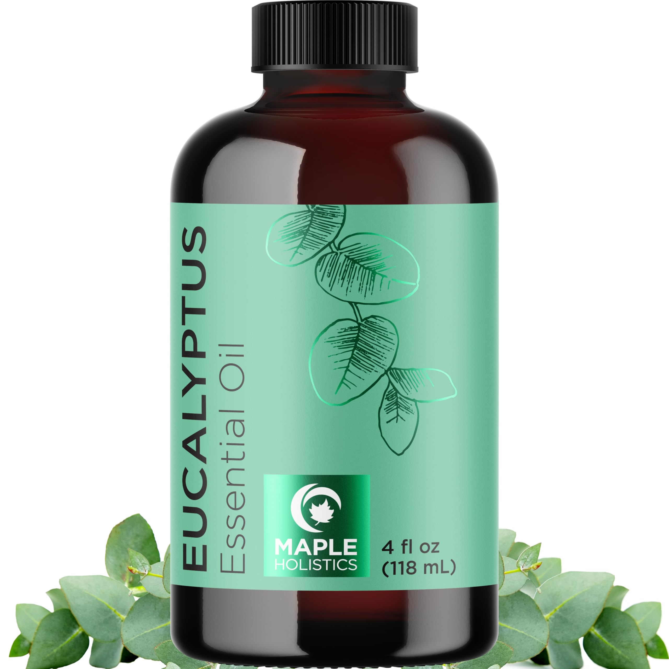 Pure Eucalyptus Essential Oil 4oz - Invigorating Eucalyptus Essential Oil for Diffuser Home Spa Aromatherapy and Natural Bath Oil - Eucalyptus Oil for Diffuser Dry Scalp Care and DIY Skin Care