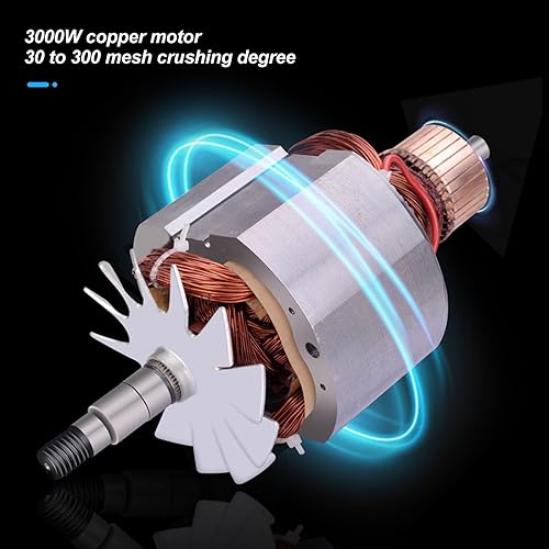 Miniatura 3 de Molinillo de grano molinillo eléctrico para especias, granos de café, maíz, hierbas, condimentos, arroz, 35.27 oz de harina de trigo comercial para