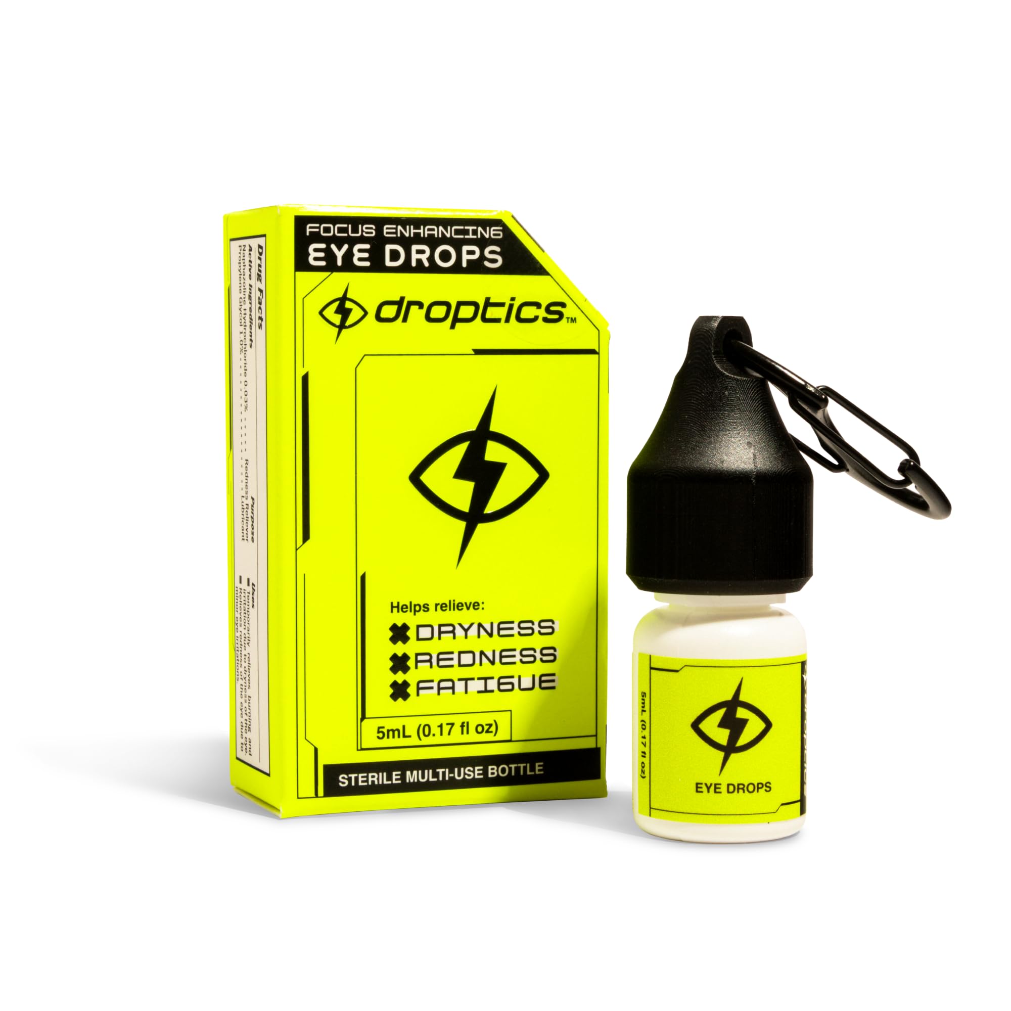 Extra Strength Redness Relief Eye Drops Fast-Acting for Red Dry Tired Eyes Cooling Hydrating Formula for Instant Comfort