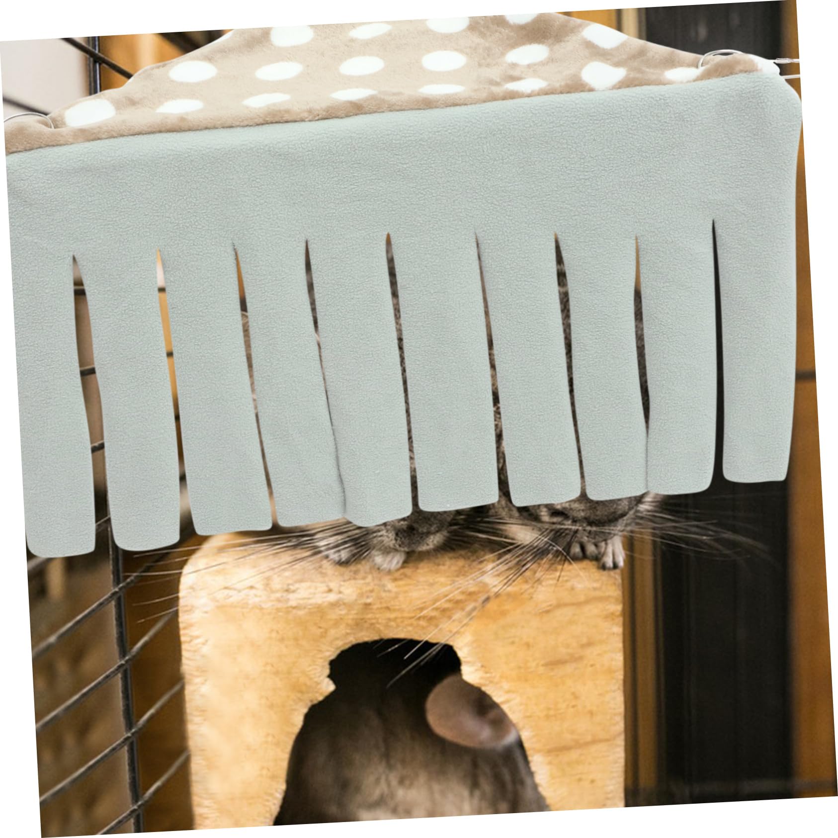Cachette D’Angle pour Petits Animaux, Coin de Repos Confortable, Coton | Cochons D’inde et Lapins, Usage Jeu et Repos, Structure Légère et Respirante