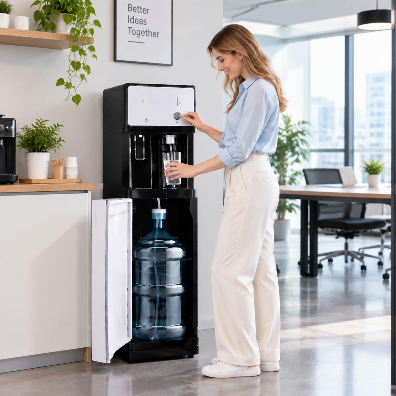 Distributore acqua ufficio carico basso 3 livelli temperatura